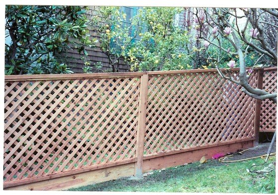 lattice fence panels panel privacy chain link bottom fences fencing diy garden backyard cedar ikea dog outdoor landscaping types yard